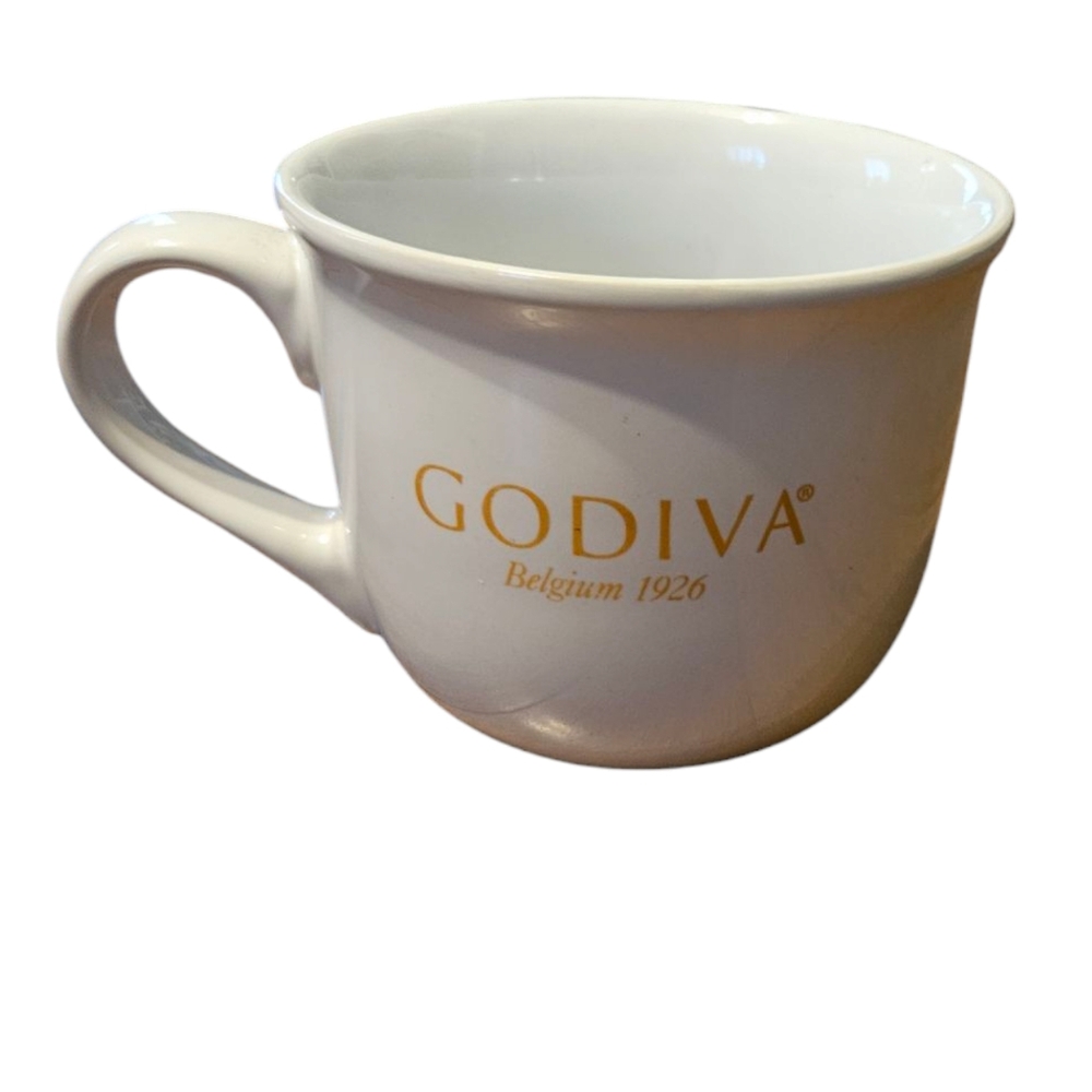 Godiva White and Gold Mug